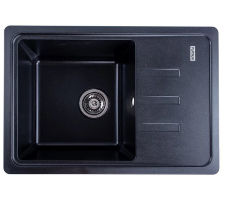 Chiuveta Granit Elefant Premium Liana 62×43 (negru metalic)