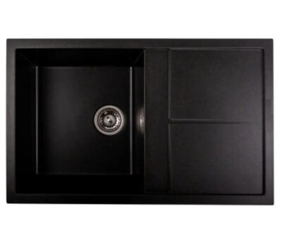 Chiuveta Granit Elefant Premium Selena 78×50 (negru-auriu)