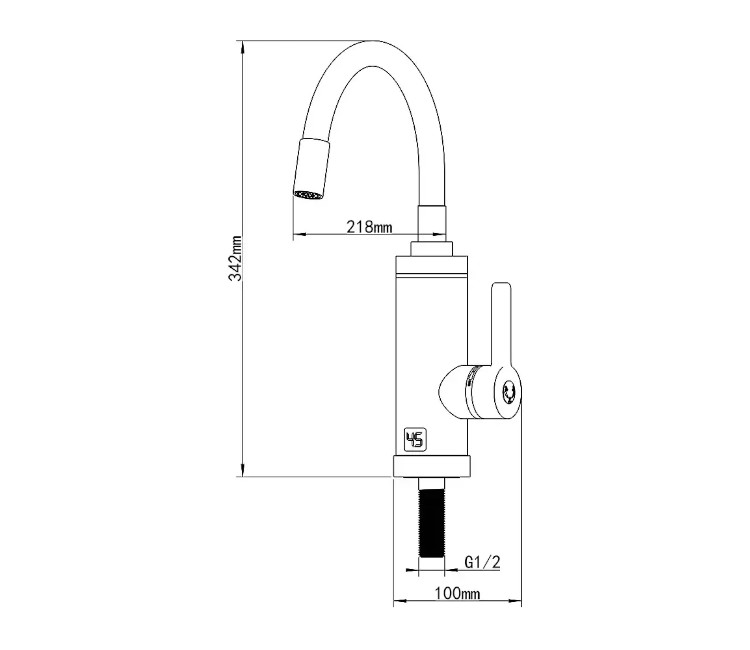 Baterie electrică WEZER SDR-G10T (inox)