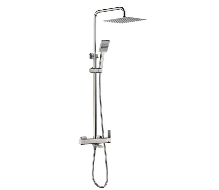 Coloană de duș WEZER PUL16-05 Ø35 - 3 moduri (inox satinat)
