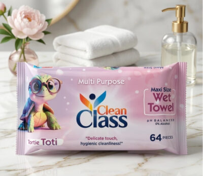 Șervețele umede Clean Class - Kids (64 buc)