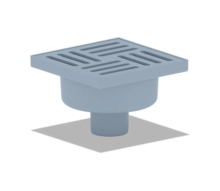 Rigolă de duș TA5210 50⁄180º inox gri 150×150mm (TS11501403)